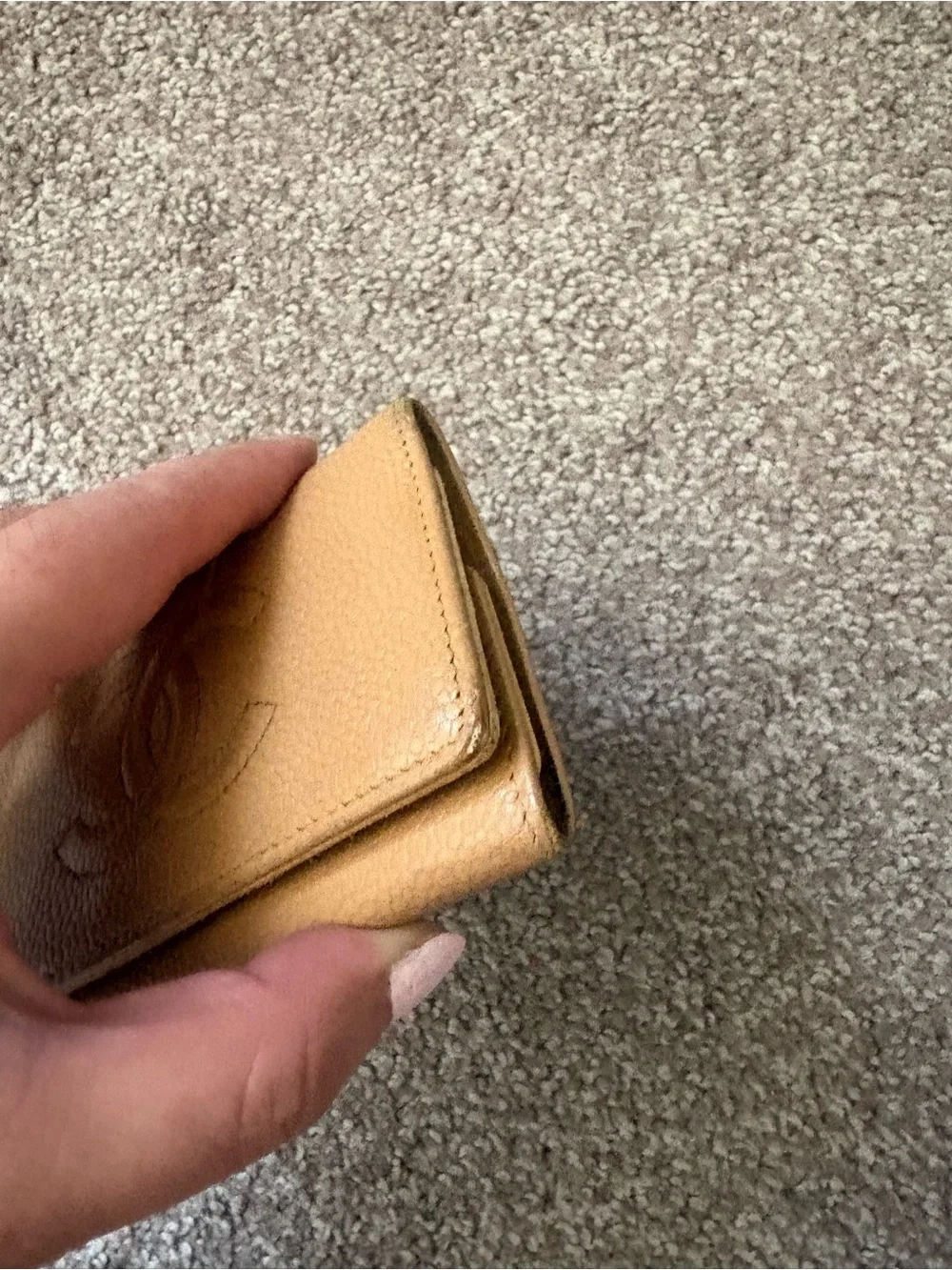 Auth Chanel Timeless CC Leather Key card Holder W/COA